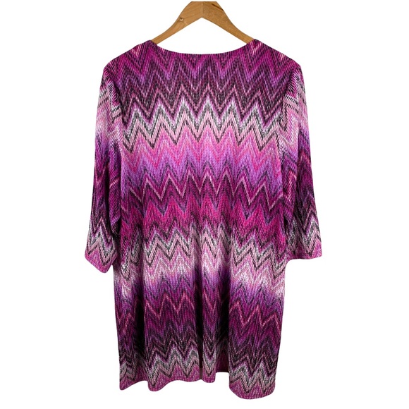 Catherines 2-Piece Set Black Sleeveless Dress & Chevron Jacket Size 2X. NWT - Picture 7 of 14